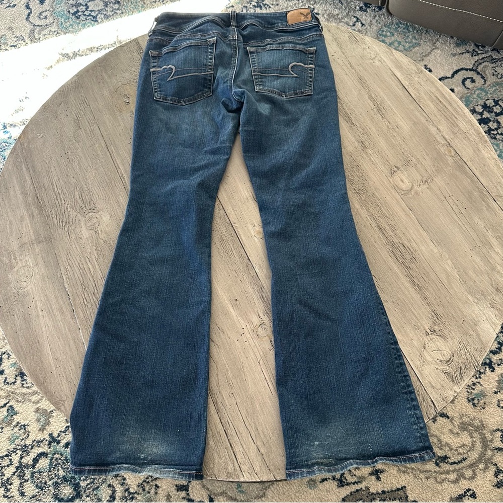 American Eagle Outfitters Blue Flared Women's Jeans - Picture 2 of 5